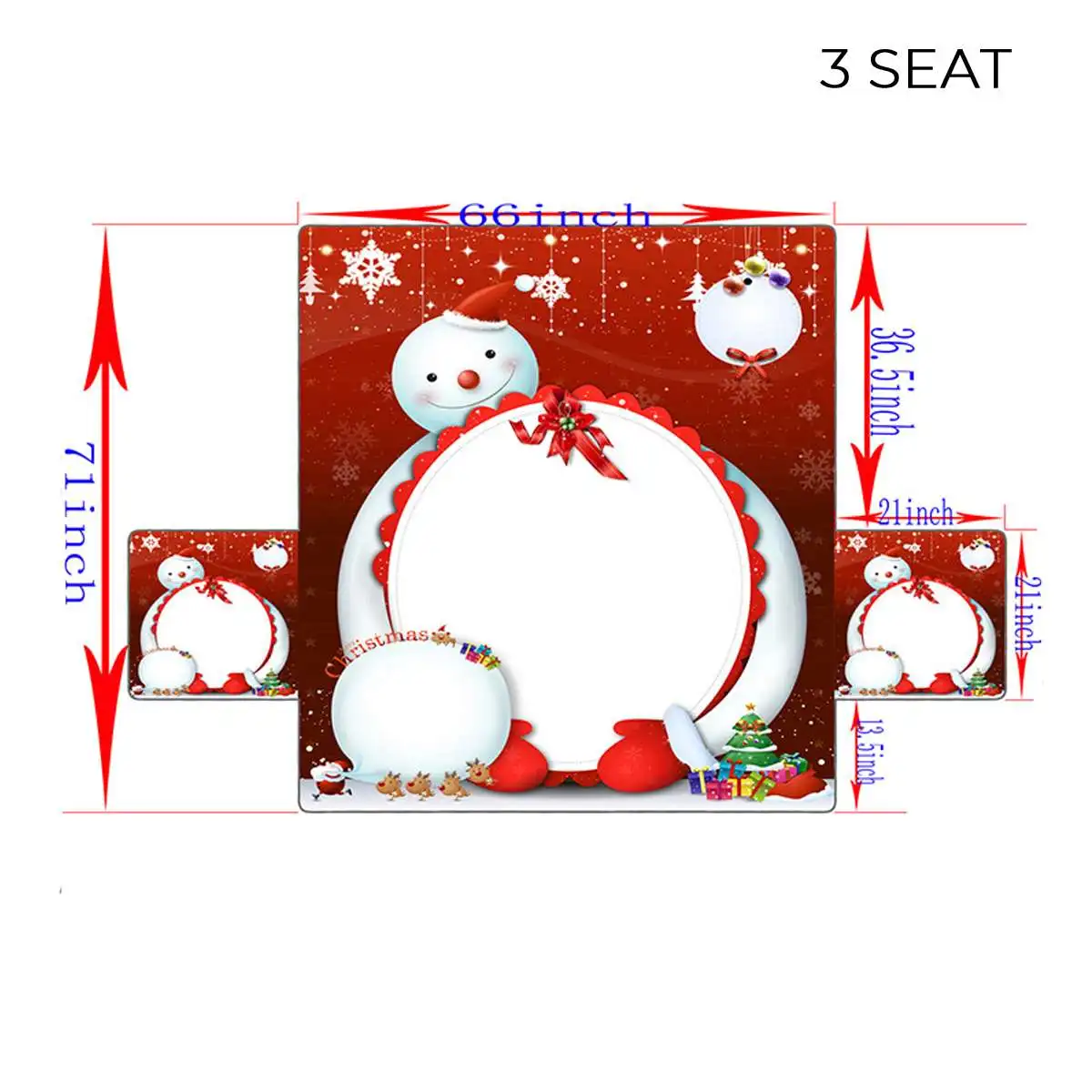 

1/2/3 Seat Christmas Cartoon Cubiertas Sofa Couch Cover Sofa Protector 3D Sofa Cover Mat Set Home Decor Accessories