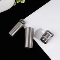 1 pc waterproof pill box stainless steel mini waterproof pill box portable pill container pill case home outdoor pill container