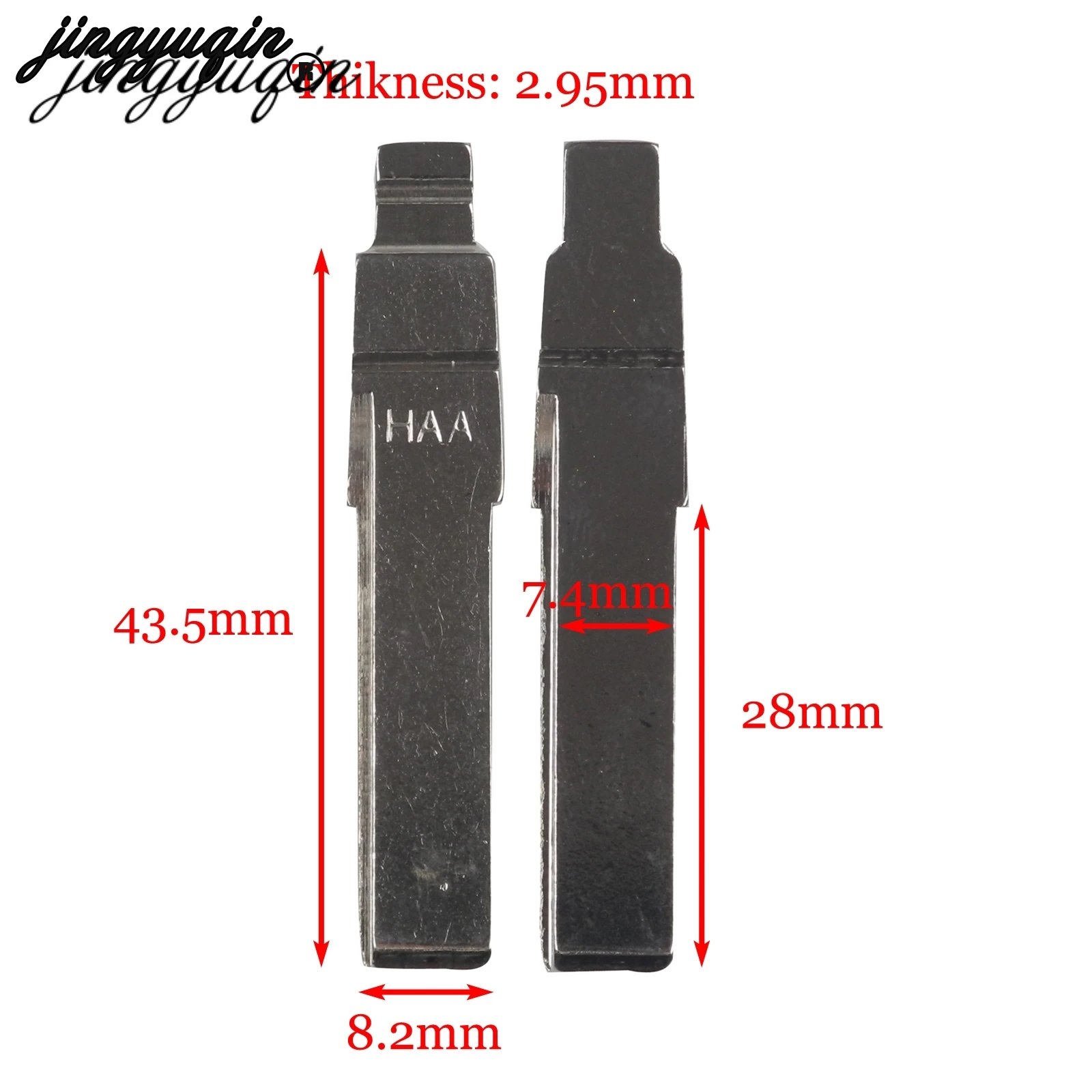 Ключ jingyuqin 2 шт./лот дистанционное складное лезвие HAA HU66 Uucut для AUDI подходит VW Passat BORA