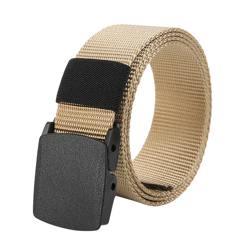 

Mens Canvas Belt Plus Size Male Nylon Belt Buckle Long Canvas Nylon Waist Web Belt Metal-free Security Check Belt Simple belt