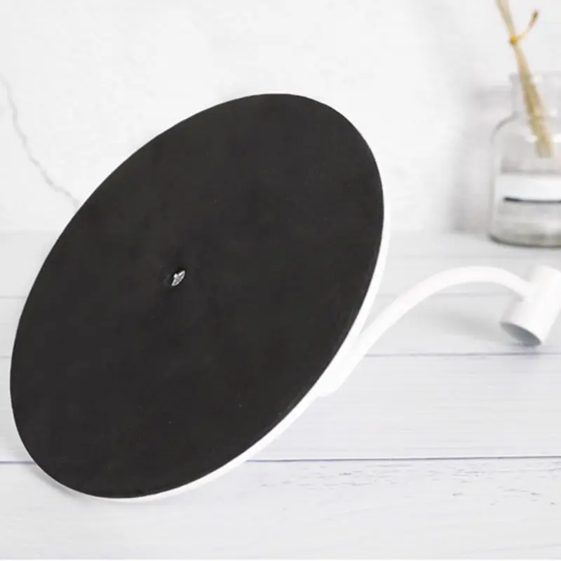 Настольный деревянный круглый косметический инструмент с металлическим