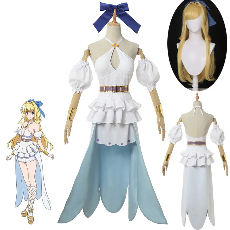 2019 аниме осторожный герой Косплей ристарте косплей костюм белая синяя юбка