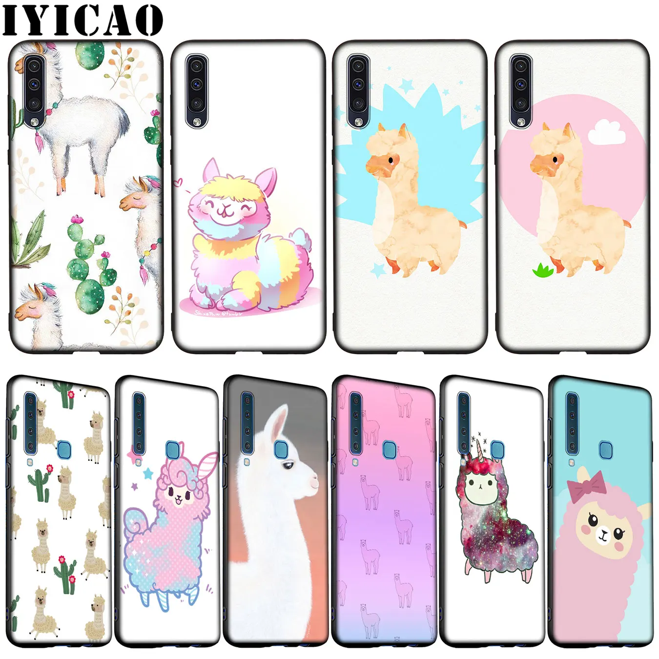 Милый мягкий силиконовый чехол с ламой и альпакой для Samsung Galaxy A70 A60 A50 A40 A30 A20 A10 M10 M20