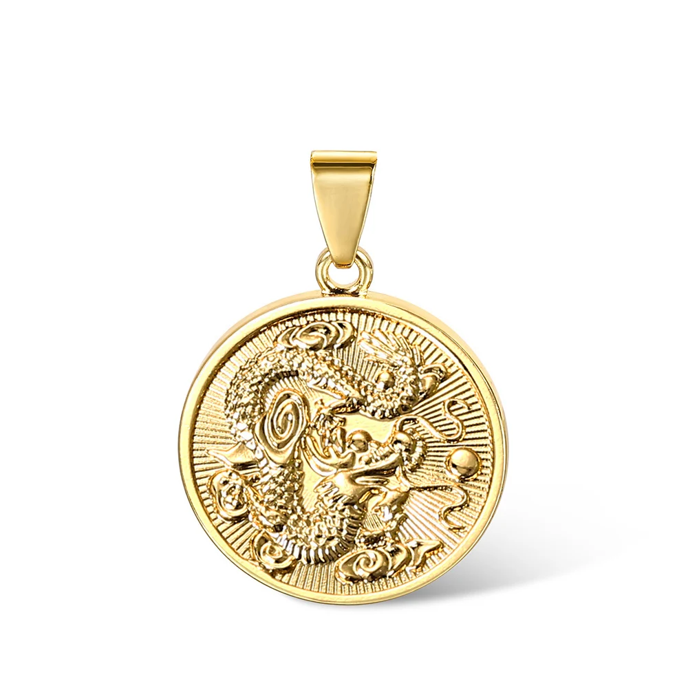 Мусульманская религиозная подвеска для мужчин и женщин Золотая с монетами