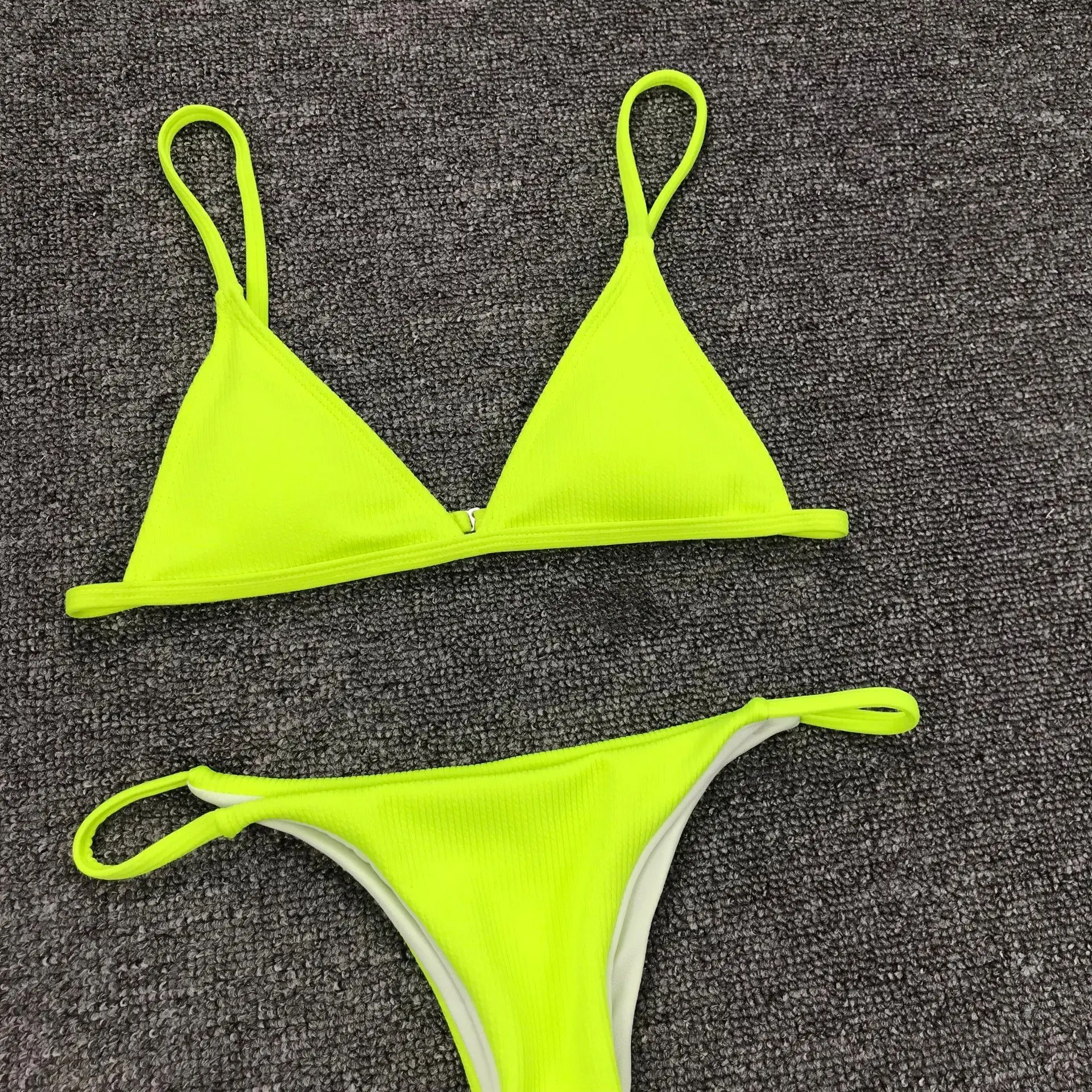 Extreme Mini Brazilian Bikini Set Thong Sexy Swimwear Women Low Waist Solid Bandage Biquinis Feminino 2019 | Женская одежда