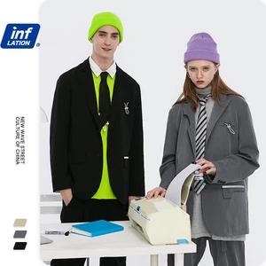 Инфляционная мужской костюм с блейзером уличная одежда 2021 весна мода свободного кроя Блейзер Terno Masculino мужской прямой костюм брюки мужская одежда