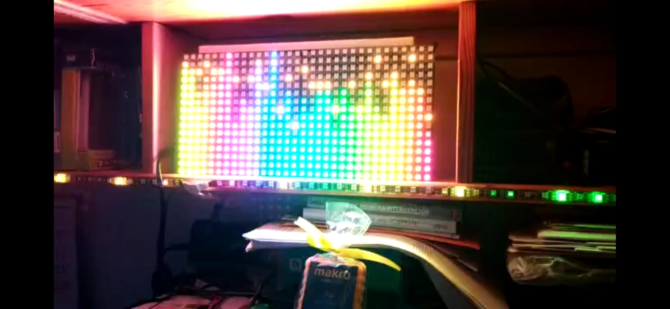 Ws2812b Светодиодная лента матричный музыкальный контроллер поддержка bluetooth wifi android