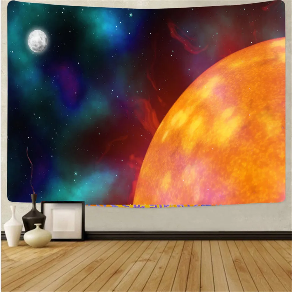 

Planets Tapestry Outer Space Galaxy Universe Printed Tapestries Wall Hanging Mural for Bedroom Living Room Dorm Home Decoration