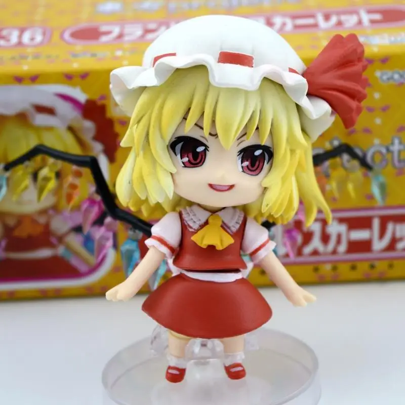 4 ''Новое поступление Аниме экшн-фигурки Touhou Project фландрин алый 136 # Q версия 10