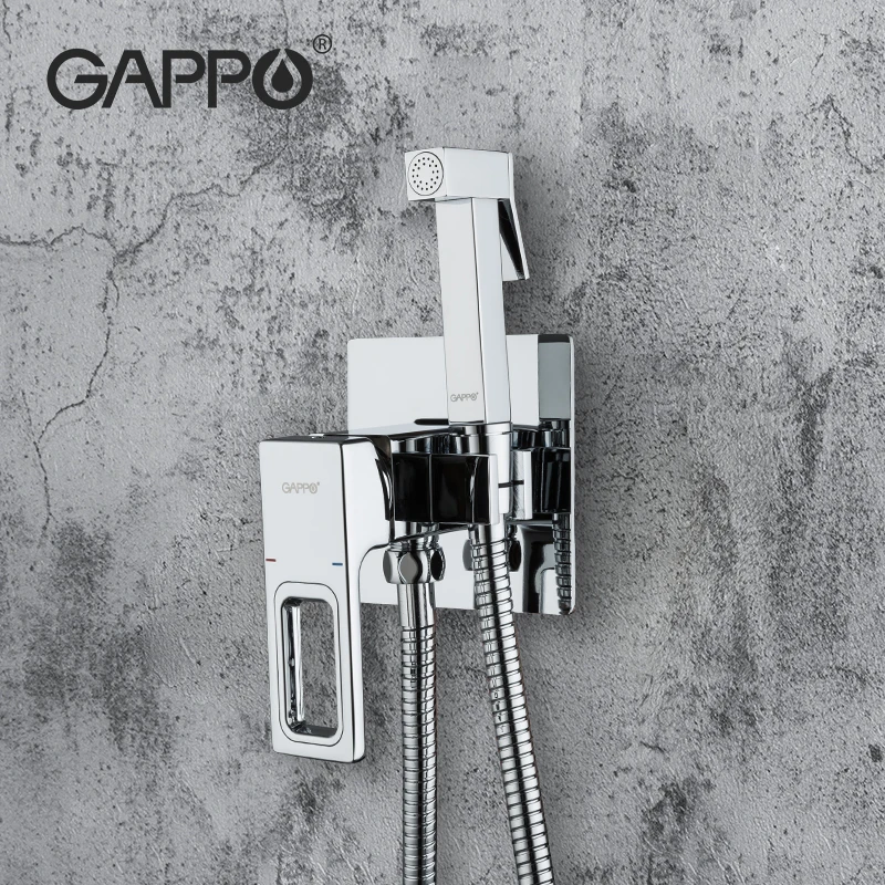 

Латунный смеситель для биде Gappo G7218, душевая лейка, медный кран для ванной комнаты, настенный кран