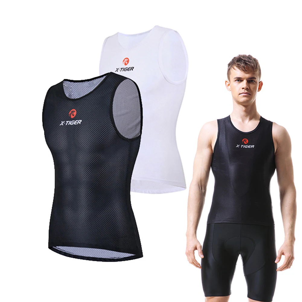 

Men's Cycling Base Layers 2021 MTB Bike Cool Mesh Superlight Vest Breathable Short Sleeves Cycling Shirt Undershirt Dropshipping
