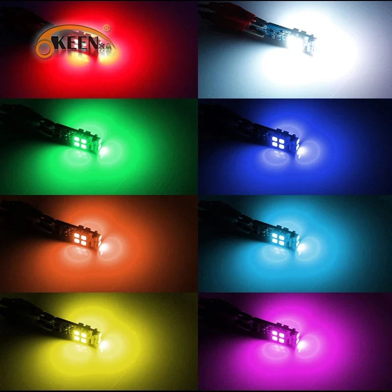 Светодиодсветодиодный лампы OKEEN T10 W5W с радиоуправлением Автомобильные