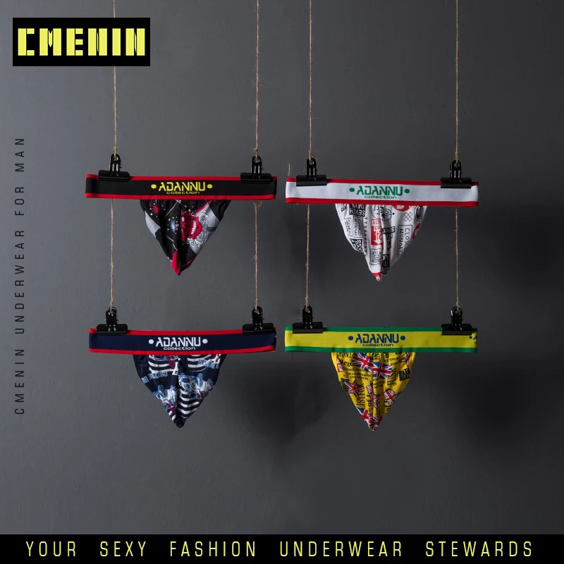 Мужские трусы джоки Темно-Синие Трусы-стринги сексуальное нижнее белье для геев