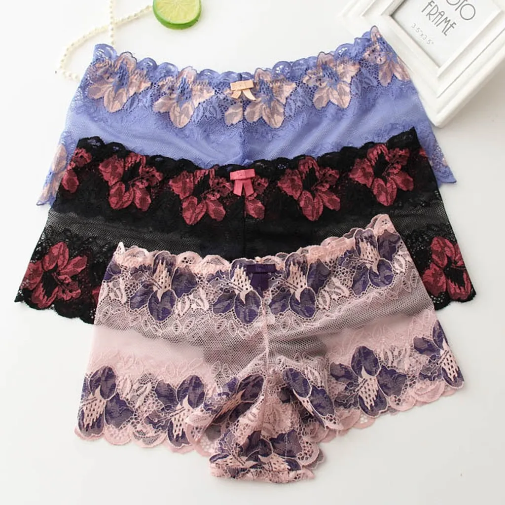 

Lace Panties Women High-rise Underwear Sexy Flowers Lingerie Seamless Panties Underpants Temptation Underwear Plus Size Briefs