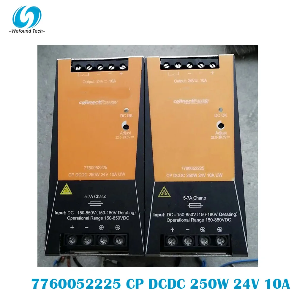 Original For Weidmüller 7760052225 CP DCDC 250W 24V 10A UW Rail Switching Power Supply Single Phase, 100% Tested BeforeShipment.