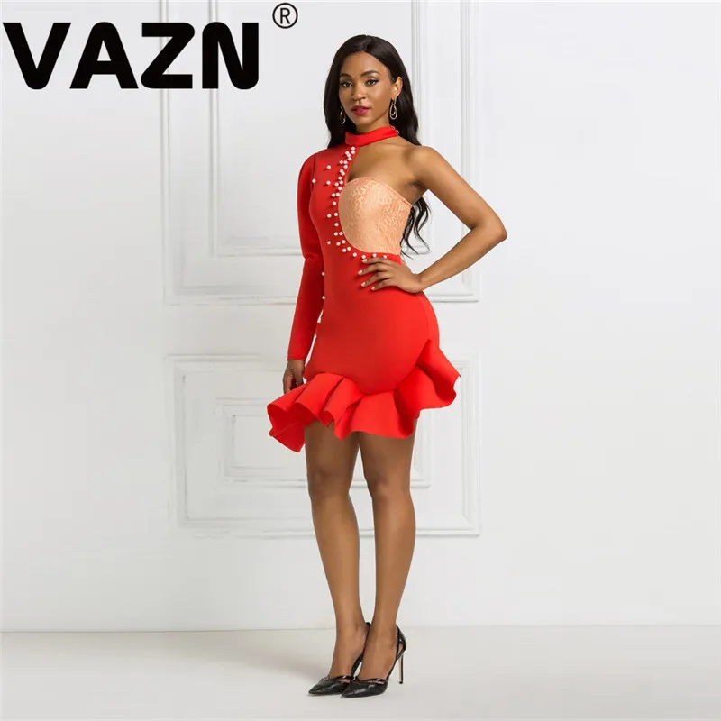 VAZN джазовая певица танцевальные костюмы для сцены Бандажное мини-платье 2020 с