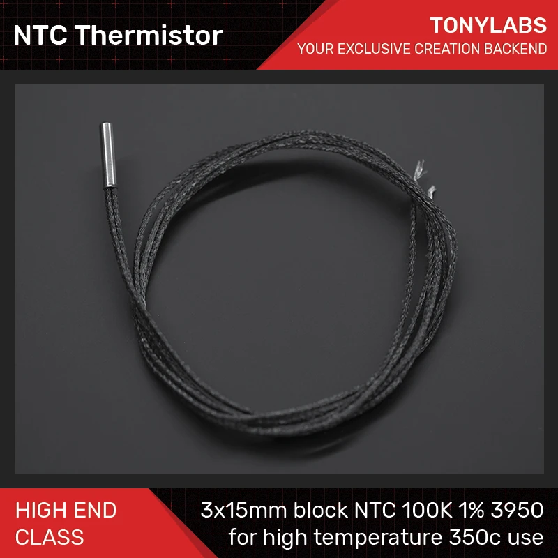 TONYLABS NTC 100% 3950 термистор 350 ℃ для высокотемпературной нити 3D печати|Детали и