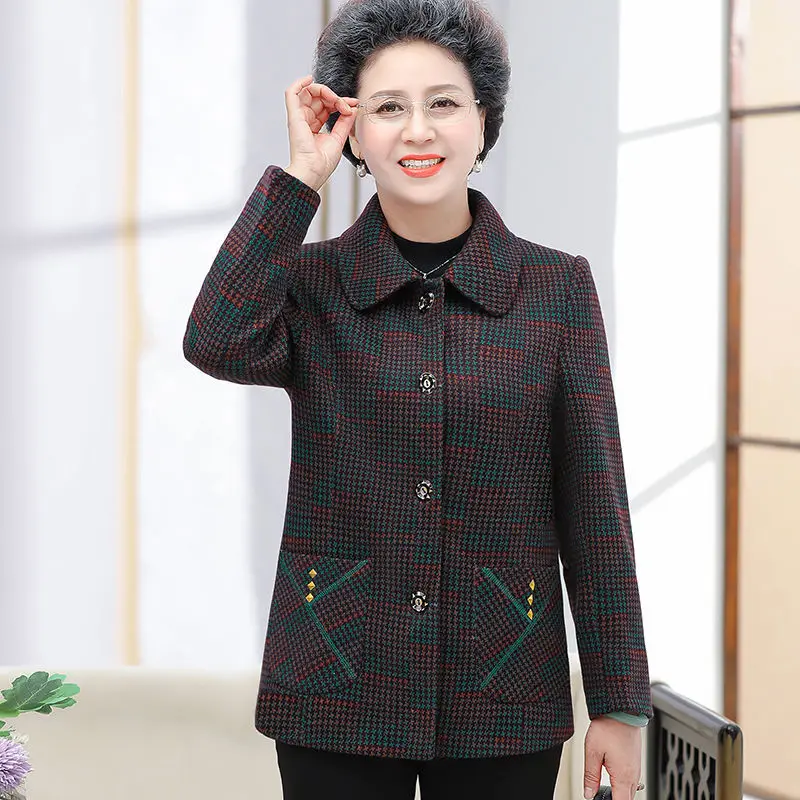 Куртка женская свободного покроя для среднего возраста на весну-осень - купить по