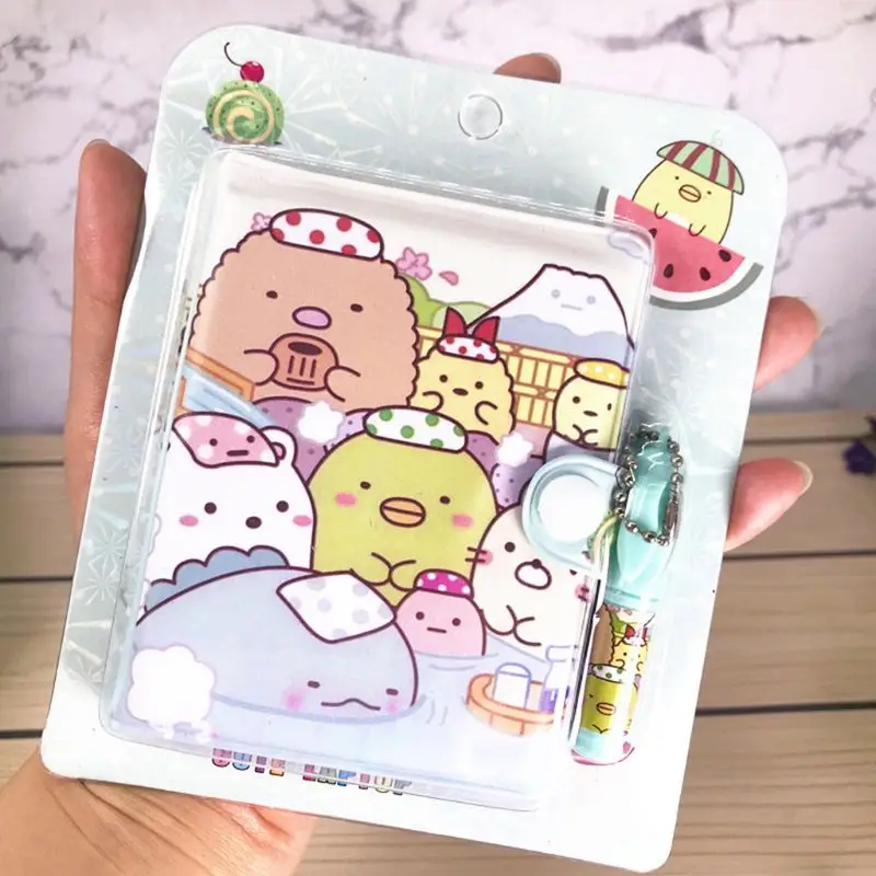 

Cute Cartoon Notebook with Ballpoint Pen Journal Diary Planner Notepad School Stationery