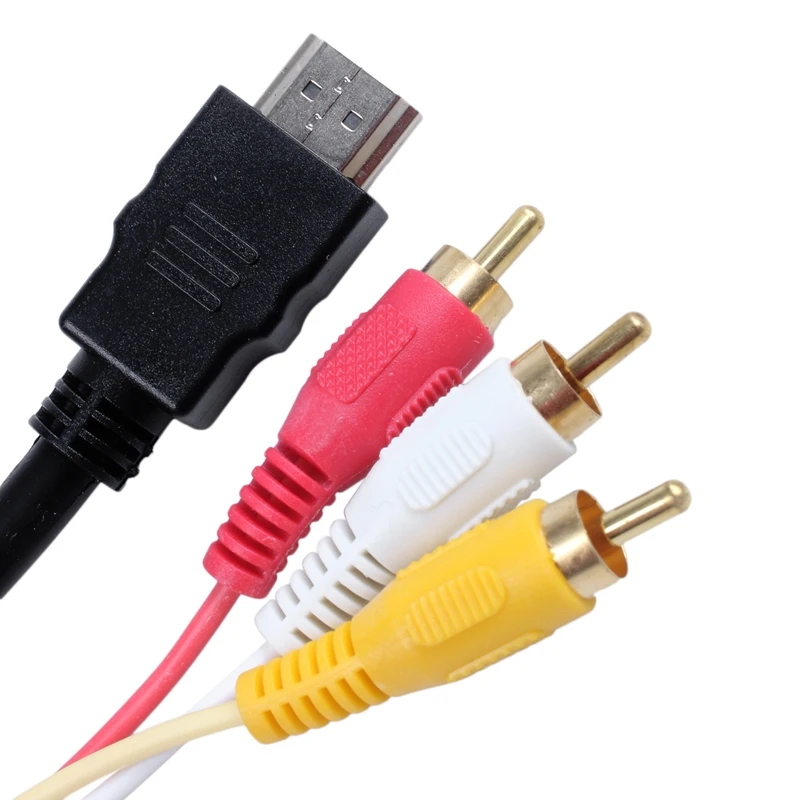 1 5 м совместимый видео 3 - RCA кабель HDMI AV линия и адаптер желтый |