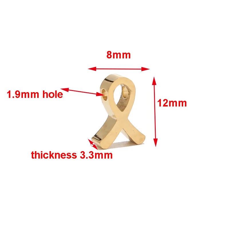 5 шт. шармы из нержавеющей стали подвески золотые с узлом Подвески для