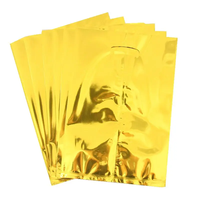 10 шт./лот розовые золотые подарочные пакеты из металлической фольги