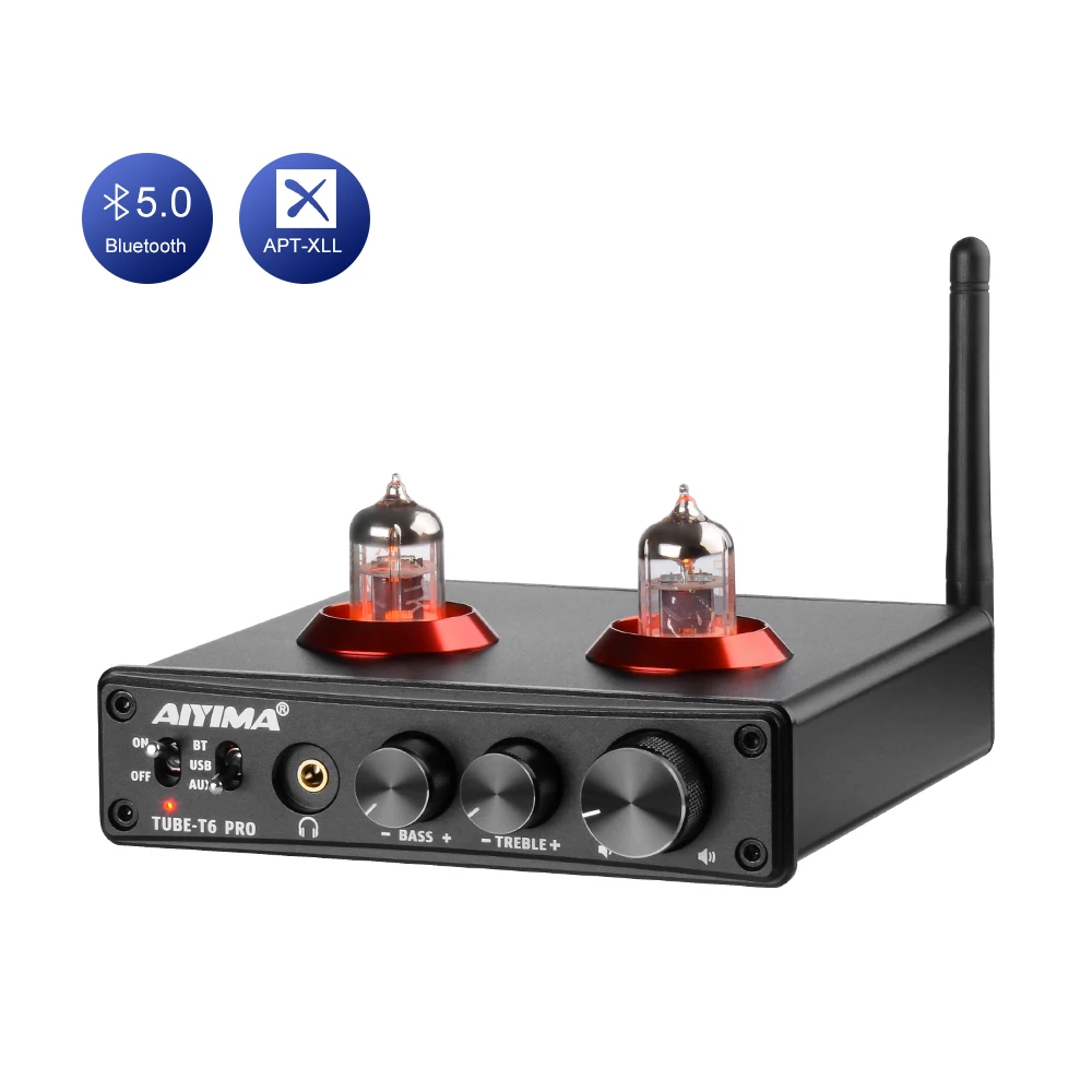 

AIYIMA 6*1n Tube Preamplifier Buletooth Preamp HD Audio Headphone Amplifier HIFI PC USB DAC Tone Control Home Theater System