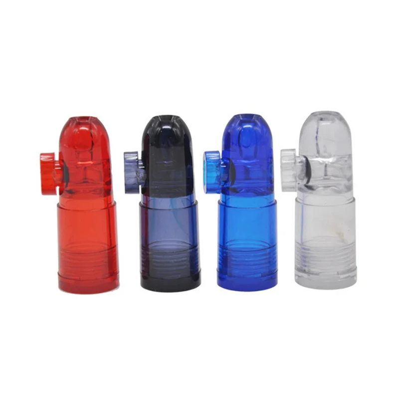 

4 Pcs Snuff Submarine Premium Acrylic Design One Hitter Snuff Bottle Minimalistic Sniffer Snuff Bullet Spice Storage and Funnel