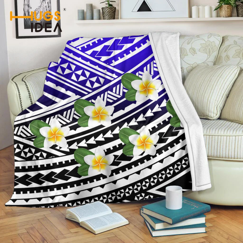 

HUGSIDEA модный домашний текстиль супер теплый для женщин подростков полинезийское племя Плюмерия дизайн дивана покрывала Новинка 2021