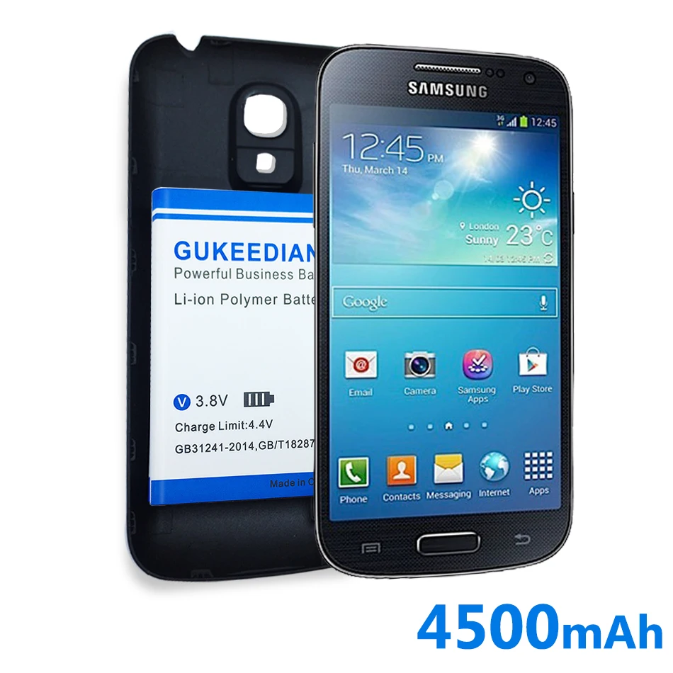 Задняя крышка+ 4500mAh B500AE батарея для samsung Galaxy S4 mini I9190 I9195 I9192 мобильный перезаряжаемый Расширенный аккумулятор