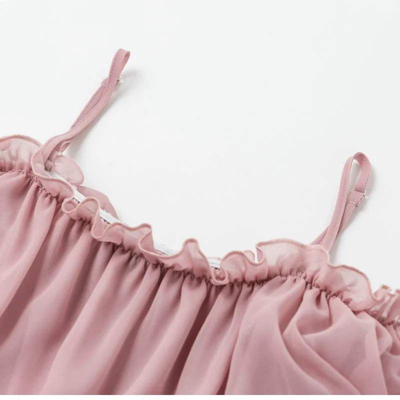 S L женское сексуальное однотонное шифоновое платье летнее свободное