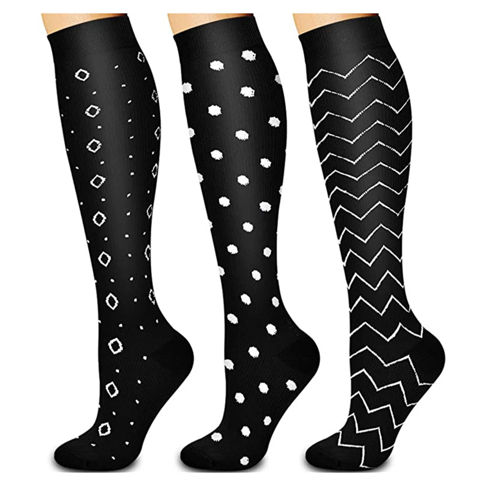 3/5/6/7/8Pairs Stockings Compression Golf Sport Socks Medical Nursing Stockings Prevent Varicose Veins Socks Fit For Rugby Socks
