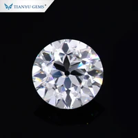 tianyu gems custom 1 carat oec loose moissanite diamond def vvs1 round 6 5mm old european cut gemstone perfect for rings jewelry