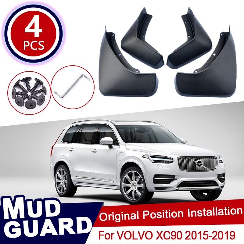 

4 шт. брызговики для Volvo XC90 2015 ~ 2019 2015 2016 2017 2018 2019 брызговики на крыло брызговики автомобильные аксессуары