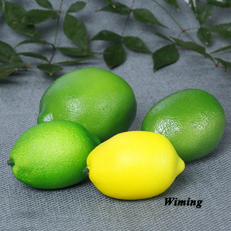 Foam Artificial Fruits Fake Lemon model Lifelike Simulation Fruit props for Party supplies cabinet shop store Home Decoration | Дом и сад