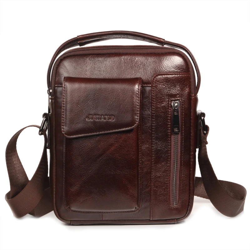 Мужская сумка мессенджер через плечо из натуральной кожи деловая винтажная для