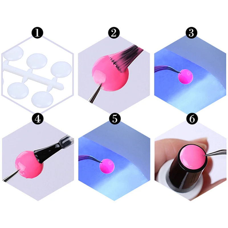 120 Tips Natural Round Nail With Sticker Color Chart Flat Back UV/Gel/Polish For Display Card Nails Art Tools | Красота и здоровье