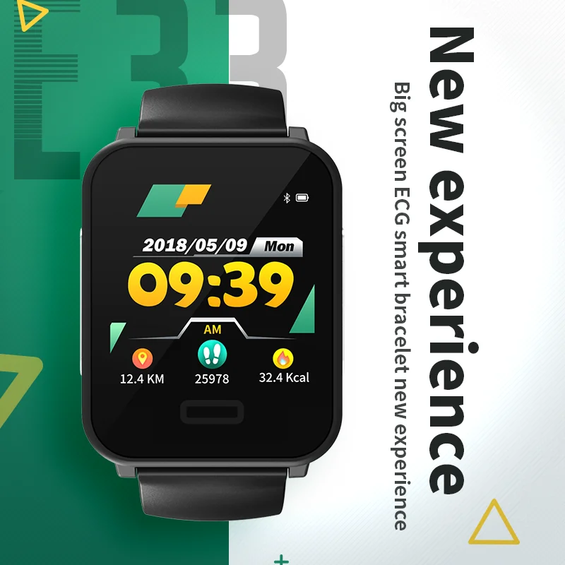 Lerbyee E33 Смарт-часы мужские ECG + PPG смарт-браслет 1 3 &quotэкран монитор сердечного ритма
