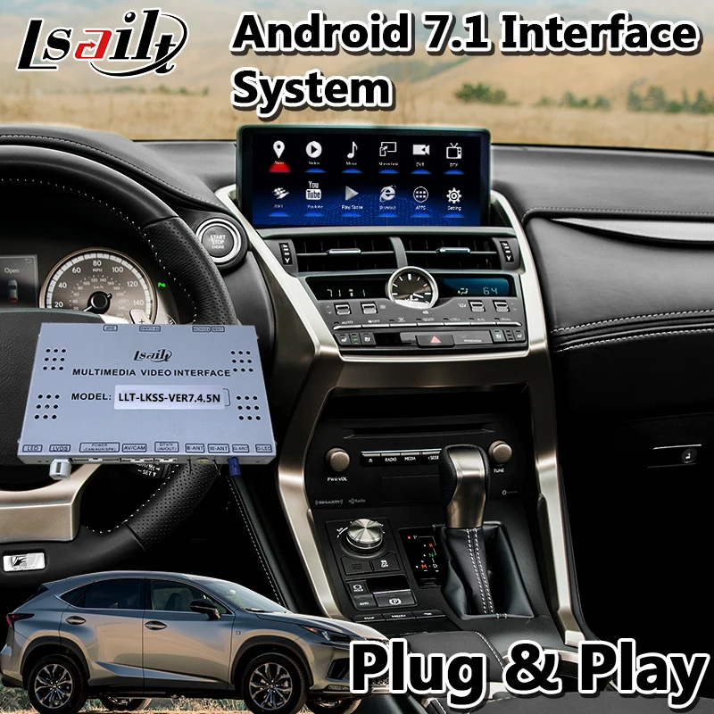 Android 7,1 видео интерфейс gps навигационная система для Lexus NX300 NX 200t- с поддержкой сенсорной панели добавить беспроводной carplay