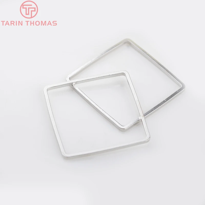 Латунные квадратные закрытые кольца соединительные для изготовления ювелирных