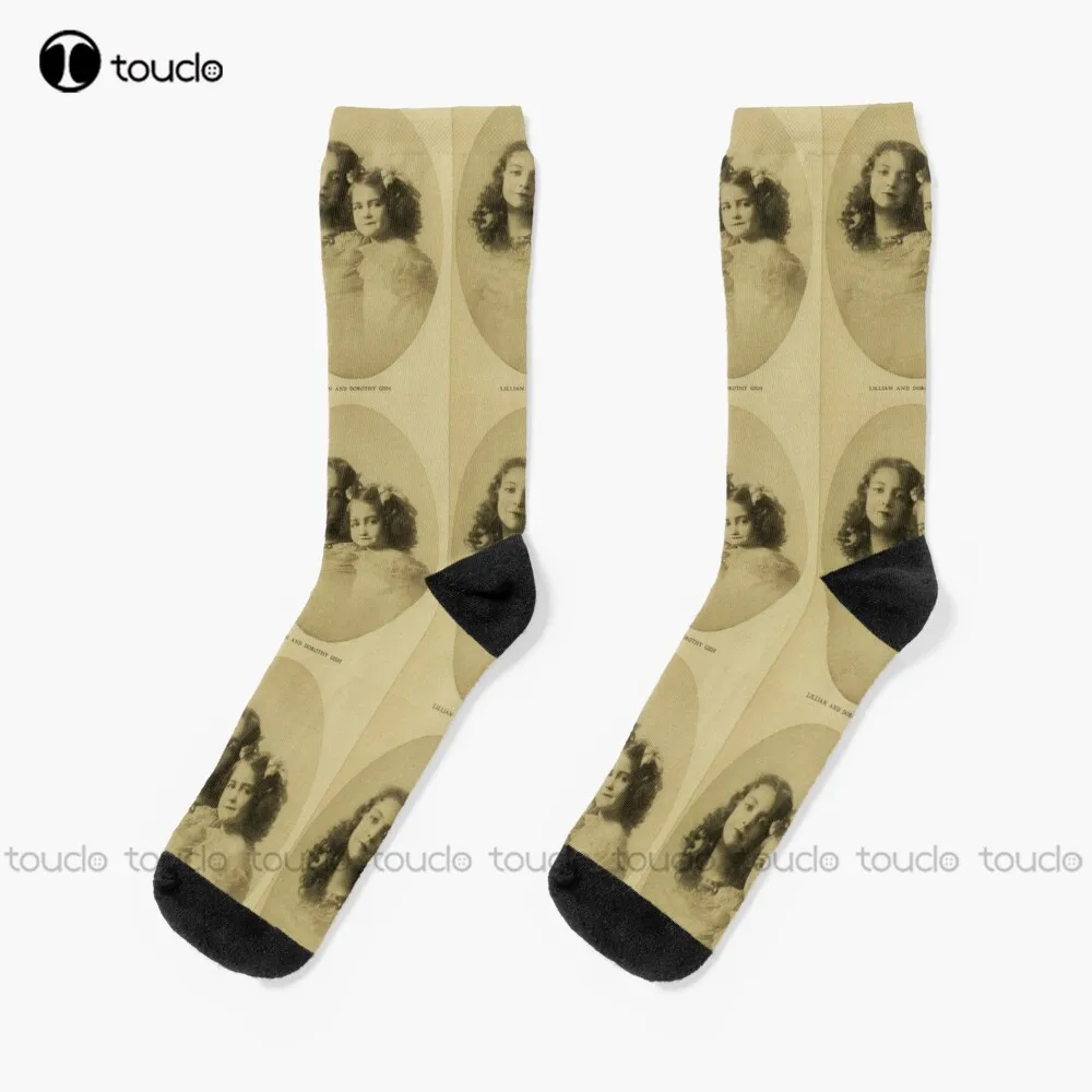 

Lillian Gish And Dorothy Gish As Children Socks Baseball Socks Men Christmas New Year Gift Unisex Adult Teen Youth Socks