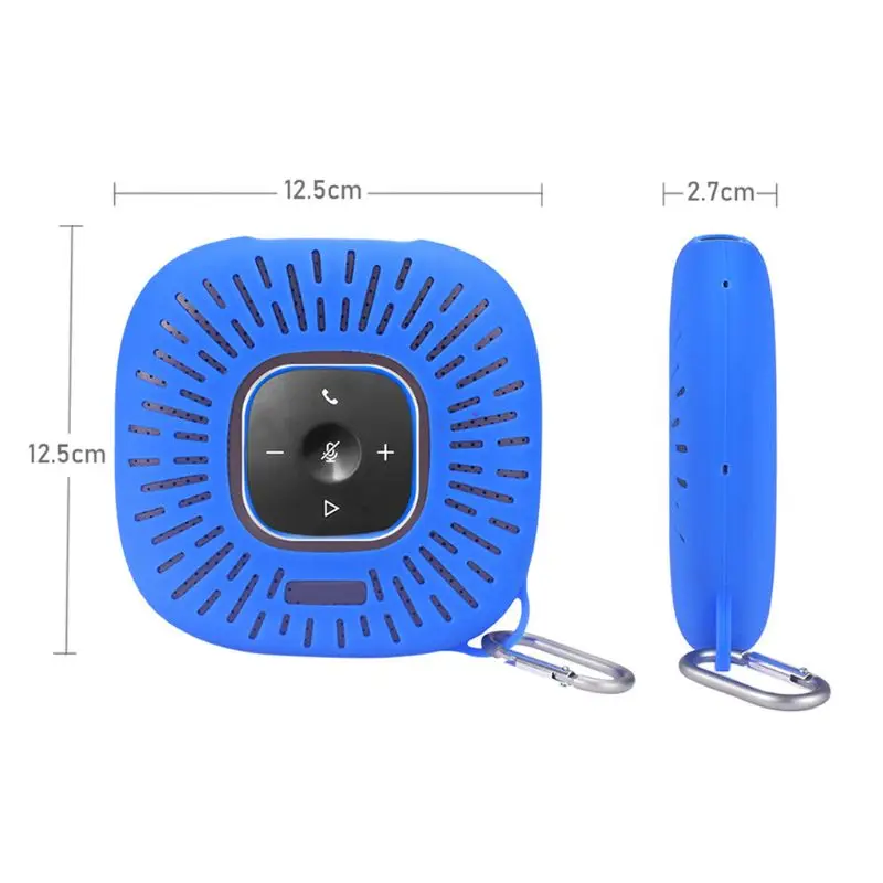 

New Silicone Protective Cover Dust-proof Case with Carabiner for Anker Power Conf Bluetooth Speaker