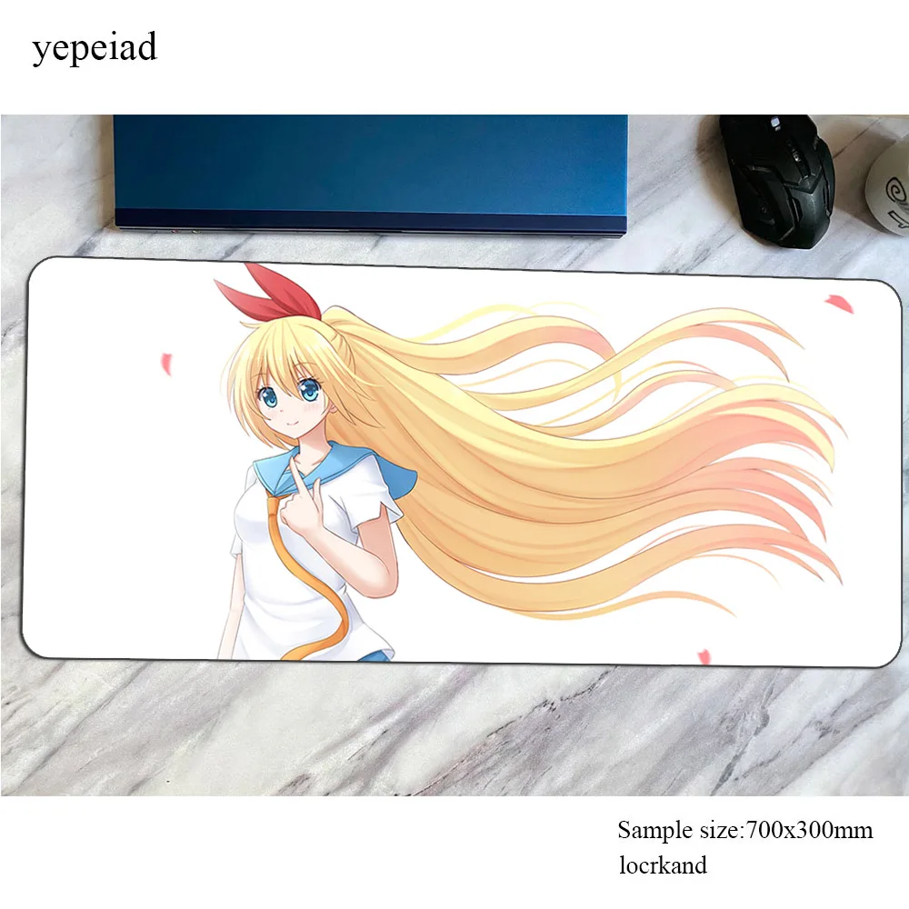 

Nisekoi mouse pad gamer 700x300x3mm mousepad best rubber desk mat Christmas gifts gaming accessories pc keyboard mats oversized