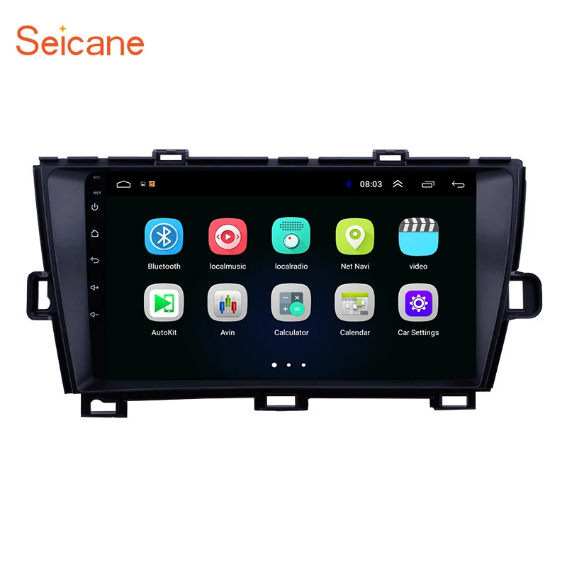 

Seicane Android 8,1 9 дюймов Автомобильный блок GPS стерео для Toyota Prius правосторонний привод 2009 2010 2011 2012 2013 Авторадио плеер