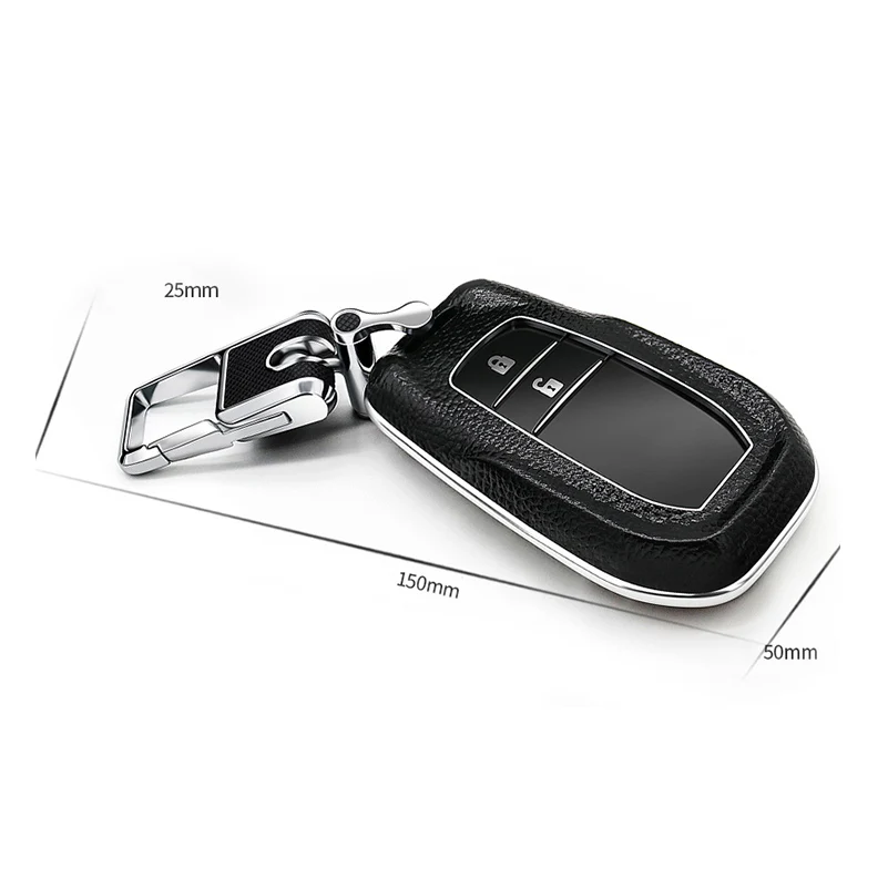 Кожаный чехол держатель для Toyota Camry Highlander Prado дистанционный смарт ключ 2