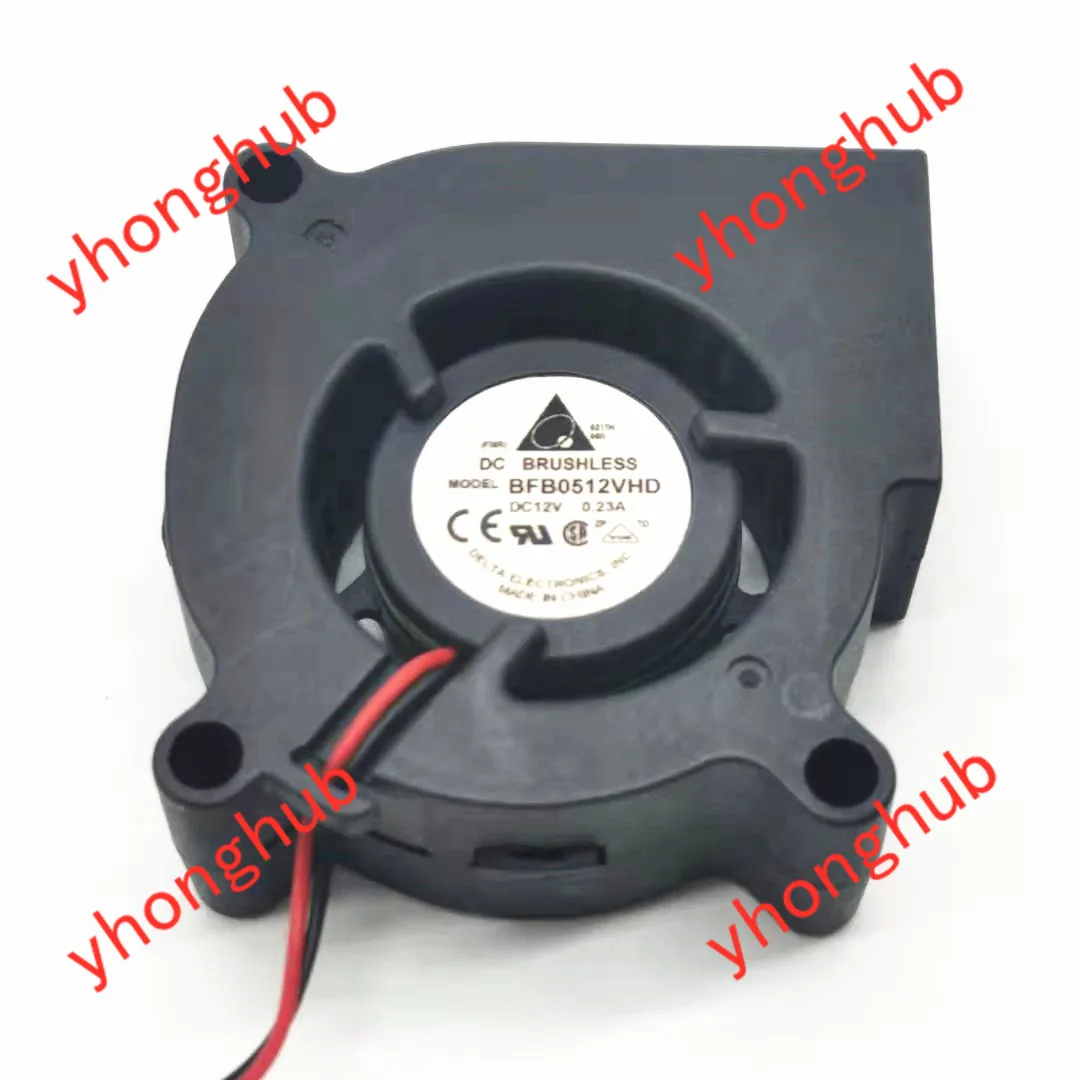 Delta Electronics BFB0512VHD DC 12V 0.23A 50x50x20 мм 2 провод сервер проектор вентилятор|Кулеры и