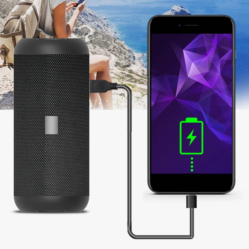 Высокая мощность Bluetooth динамик бас портативный беспроводной стерео сабвуфер