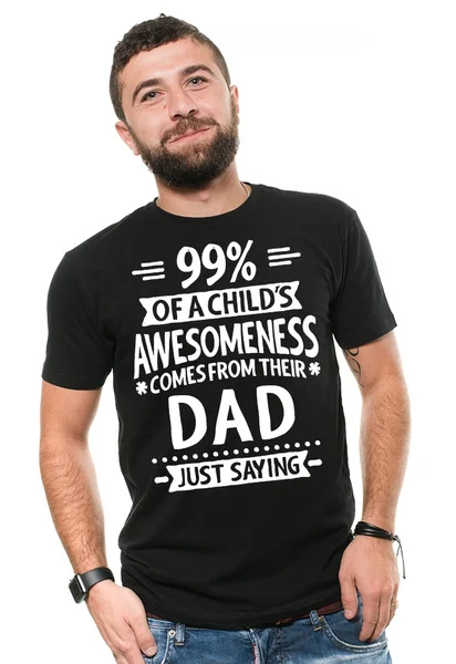 

Mens Father's Day Gift Funny Gift For Child Awesomeness Comes From Dad Cool T-shirt Father's Day Gift Ideas For Dad