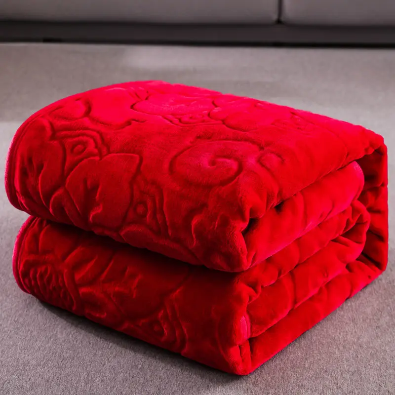 NEW winter bedding blankets 100%microfiber emboss home blanket travel picnic anti-pilling textile cute plush wool fluffy | Дом и сад