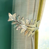 european big leaf curtain tiebacks curtain holdbacks decorative wall hooks hanger drapes linen holder window treatment hardware